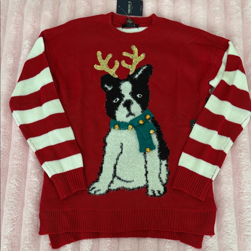 Forever 21 Reindeer Dog Sweater